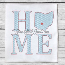 Home State OH Quick Stitch Designs Ohio